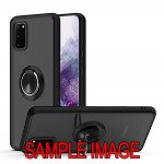 Wholesale Tuff Slim Armor Hybrid Ring Stand Case for Motorola Moto G8 Power Lite (Black)